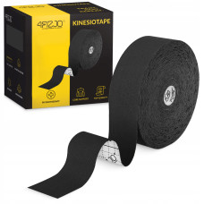 Лента кинезиологическая (кинезио тейп) 4FIZJO 5 см x 31 м Black (P-5905973405522)
