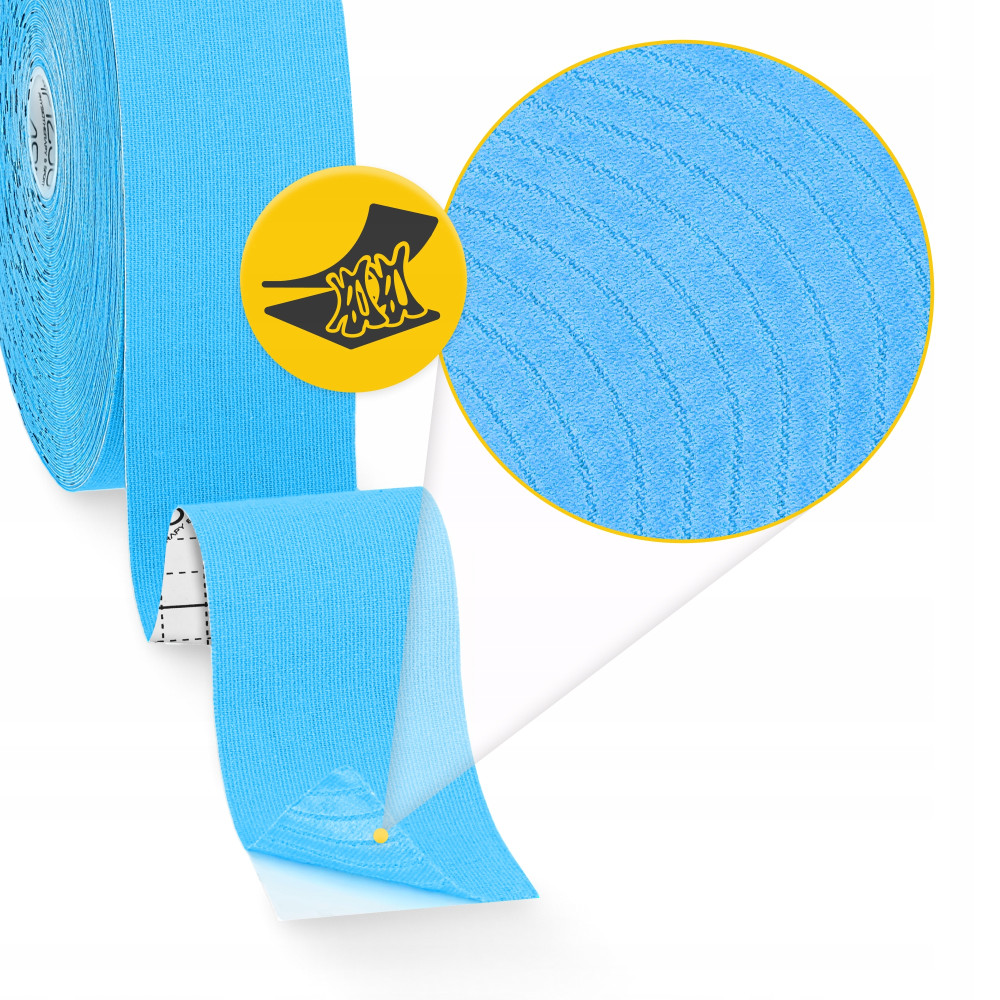 Лента кинезиологическая (кинезио тейп) 4FIZJO 5 см x 31 м Sky Blue (P-5905973405546)