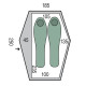 Намет двомісний Pinguin Echo 2 DAC, Green (PNG 141641)