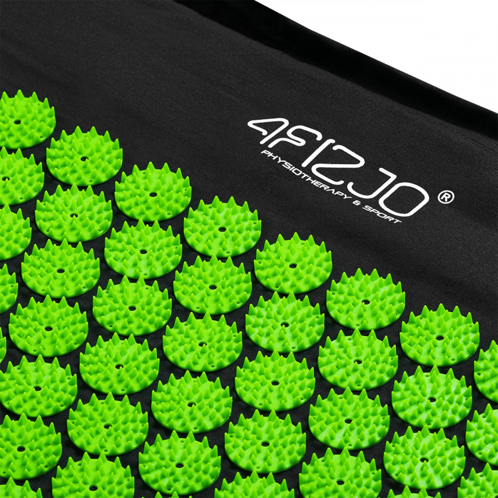 Килимок акупунктурний 4FIZJO Аплікатор Кузнєцова 72 x 42 см Black/Green 4FJ0040 (P-5907222931721)