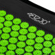 Килимок акупунктурний 4FIZJO Аплікатор Кузнєцова з валиком 72 x 42 см Black/Green 4FJ0043 (P-5907222931745)