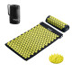 Килимок акупунктурний 4FIZJO Аплікатор Кузнєцова з валиком 72 x 42 см Black/Yellow 4FJ0086 (P-5907739310613)