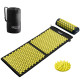 Килимок акупунктурний 4FIZJO Аплікатор Кузнєцова з валиком 128 x 48 см Black/Yellow 4FJ0087