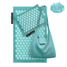 Килимок акупунктурний 4FIZJO Eco Mat Аплікатор Кузнєцова з подушкою 68 x 42 см Turquoise/Turquoise 4FJ0180