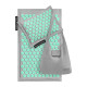 Килимок акупунктурний 4FIZJO Eco Mat Аплікатор Кузнєцова з подушкою 68 x 42 см Grey/Mint 4FJ0230 (P-5907739312181)