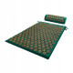 Килимок акупунктурний 4FIZJO Аплікатор Кузнєцова 72 x 42 см з валиком Navy Green/Gold 4FJ0286 (P-5907739313300)