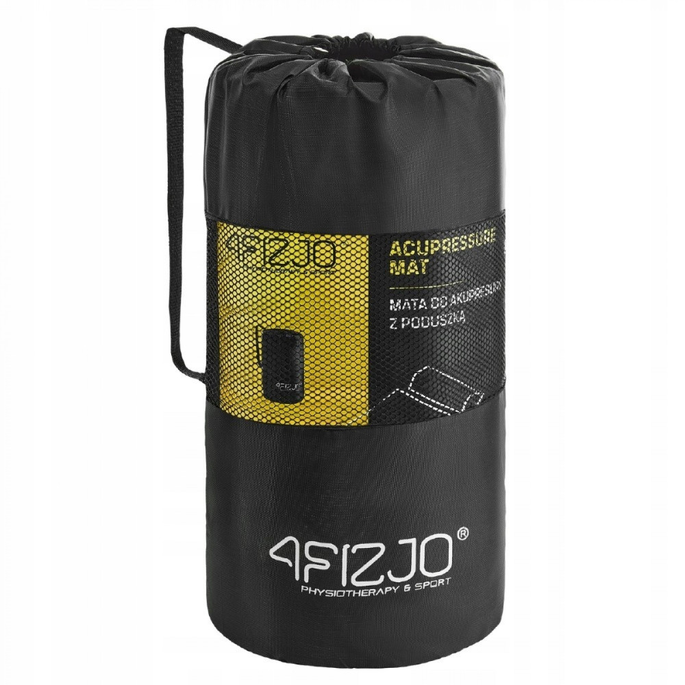 Килимок акупунктурний 4FIZJO Аплікатор Кузнєцова з валиком 72 x 42 см Grey/Pink 4FJ0287 (P-5907739313287)