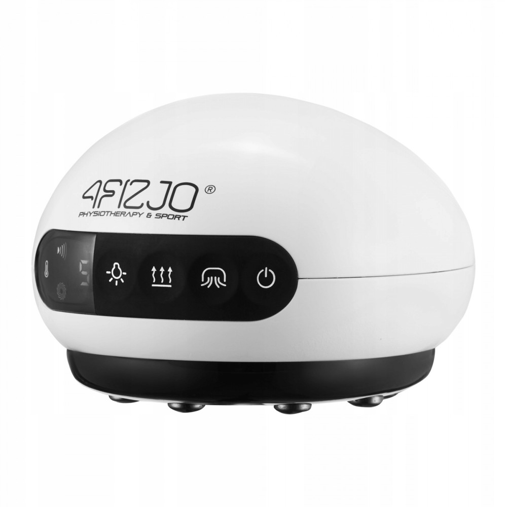Масажна вакуумна банка 4FIZJO акумуляторна з ІЧ прогріванням 4FJ0516 White (P-5907739318688)