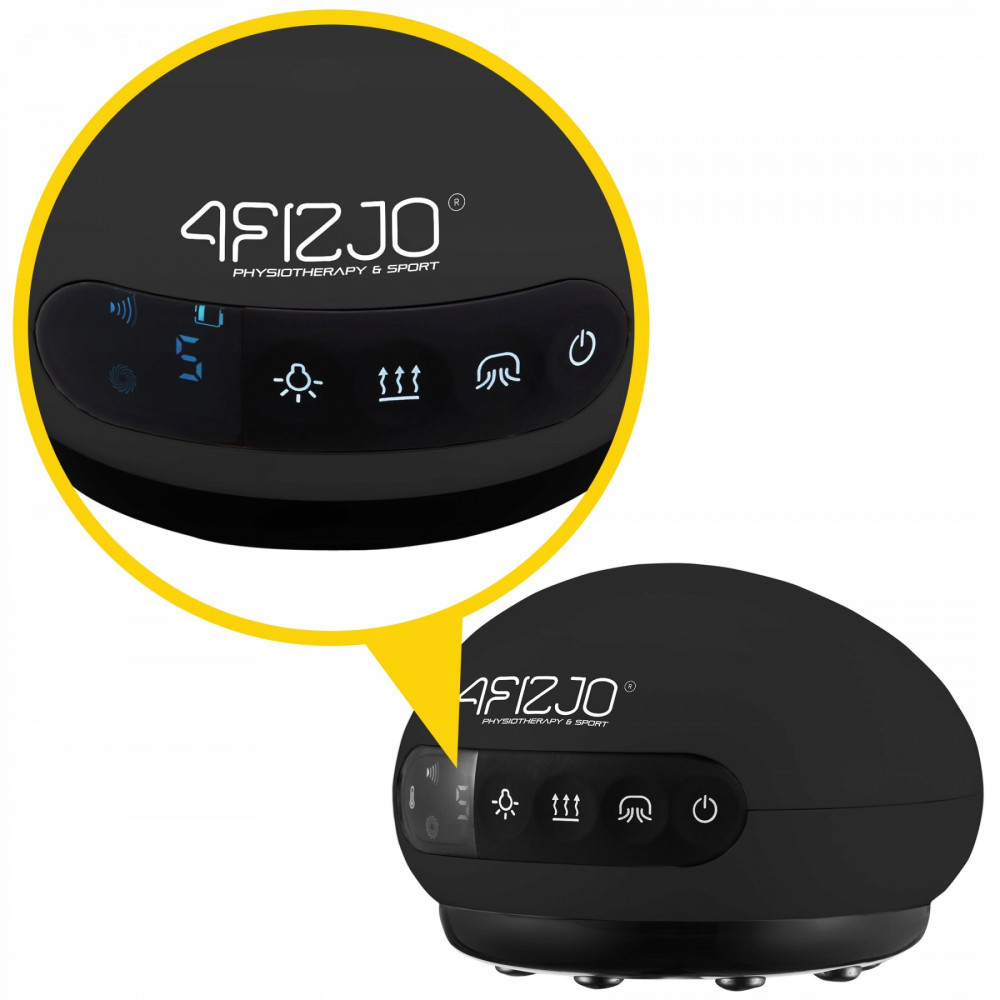 Масажна вакуумна банка 4FIZJO акумуляторна з ІЧ прогріванням 4FJ0517 Black (P-5907739318695)