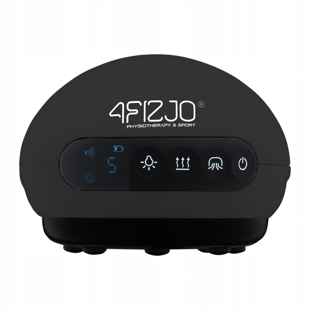 Масажна вакуумна банка 4FIZJO акумуляторна з ІЧ прогріванням 4FJ0517 Black (P-5907739318695)