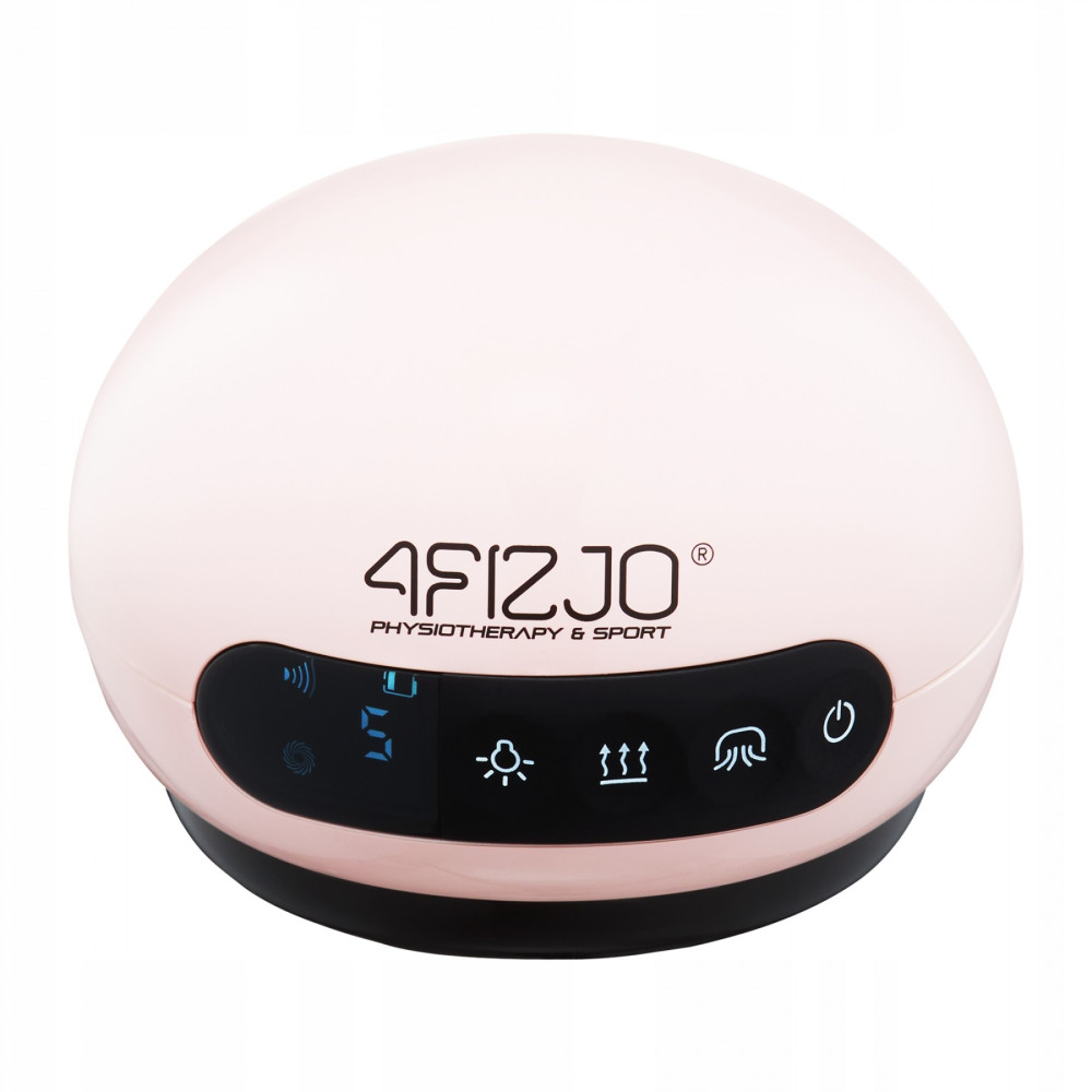Масажна вакуумна банка 4FIZJO акумуляторна з ІЧ прогріванням 4FJ0518 Pink (P-5907739318701)