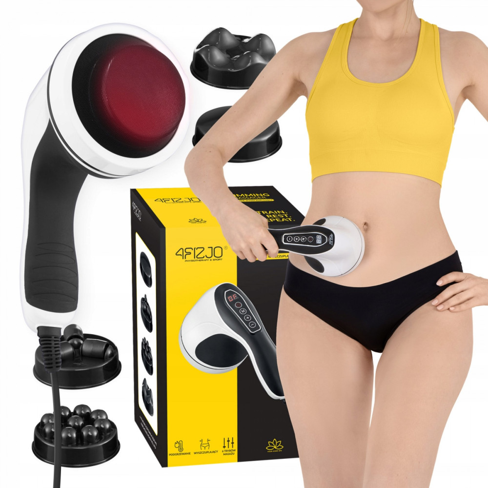 Ручной антицеллюлитный массажер для тела 4FIZJO Body Shaping 4 в 1 4FJ0557 White (P-5907739319111)
