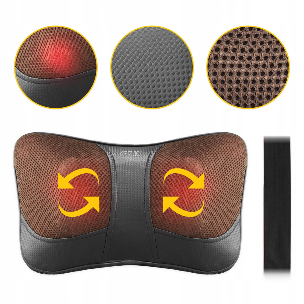 Подушка-масажер 4FIZJO Shiatsu Ultra+ 4FJ0559 Brown (P-5907739319180)