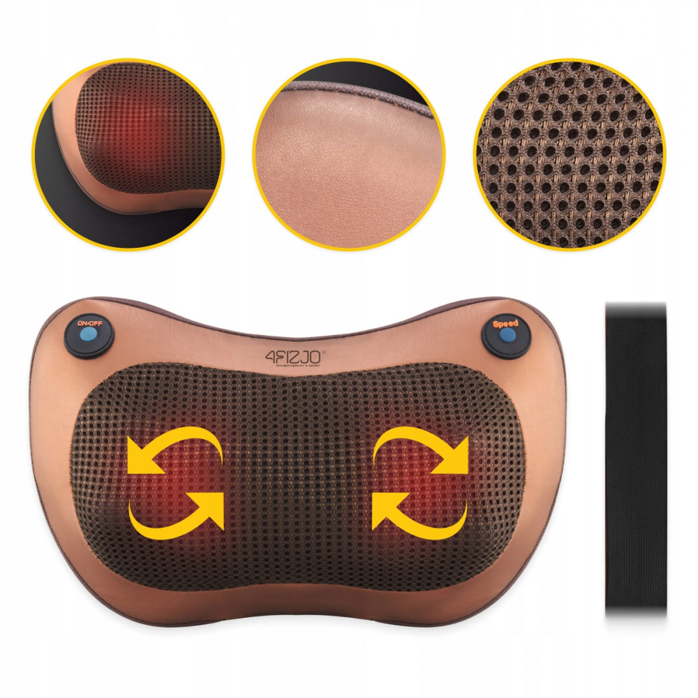 Подушка-масажер 4FIZJO Shiatsu Pro+ 4FJ0561 Brown (P-5907739319166)
