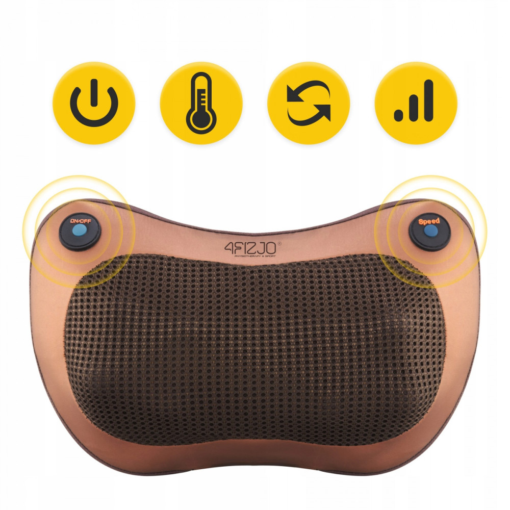 Подушка-масажер 4FIZJO Shiatsu Pro+ 4FJ0561 Brown (P-5907739319166)
