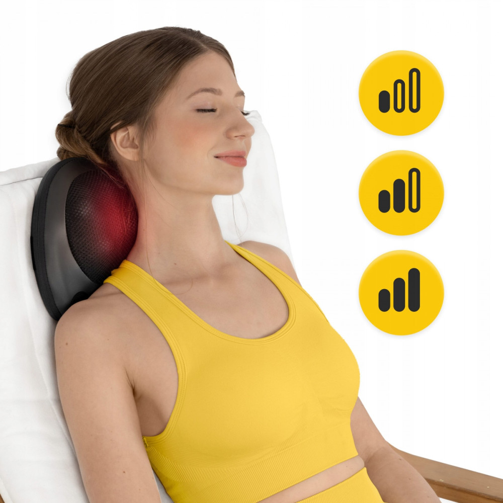 Подушка-масажер 4FIZJO Shiatsu Pro+ 4FJ0562 Black (P-5907739319159)