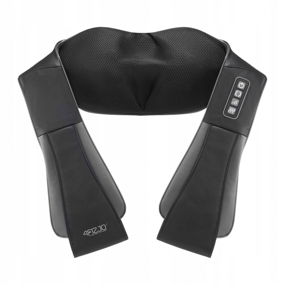 Накидка-масажер 4FIZJO Shiatsu Pro+ для шиї та спини 4FJ0564 Black/Grey (P-5907739319067)