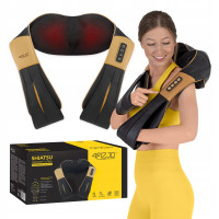 Накидка-масажер 4FIZJO Shiatsu Ultra+ для шиї та спини, акумуляторна 4FJ0566 Black/Gold (P-5907739319081)