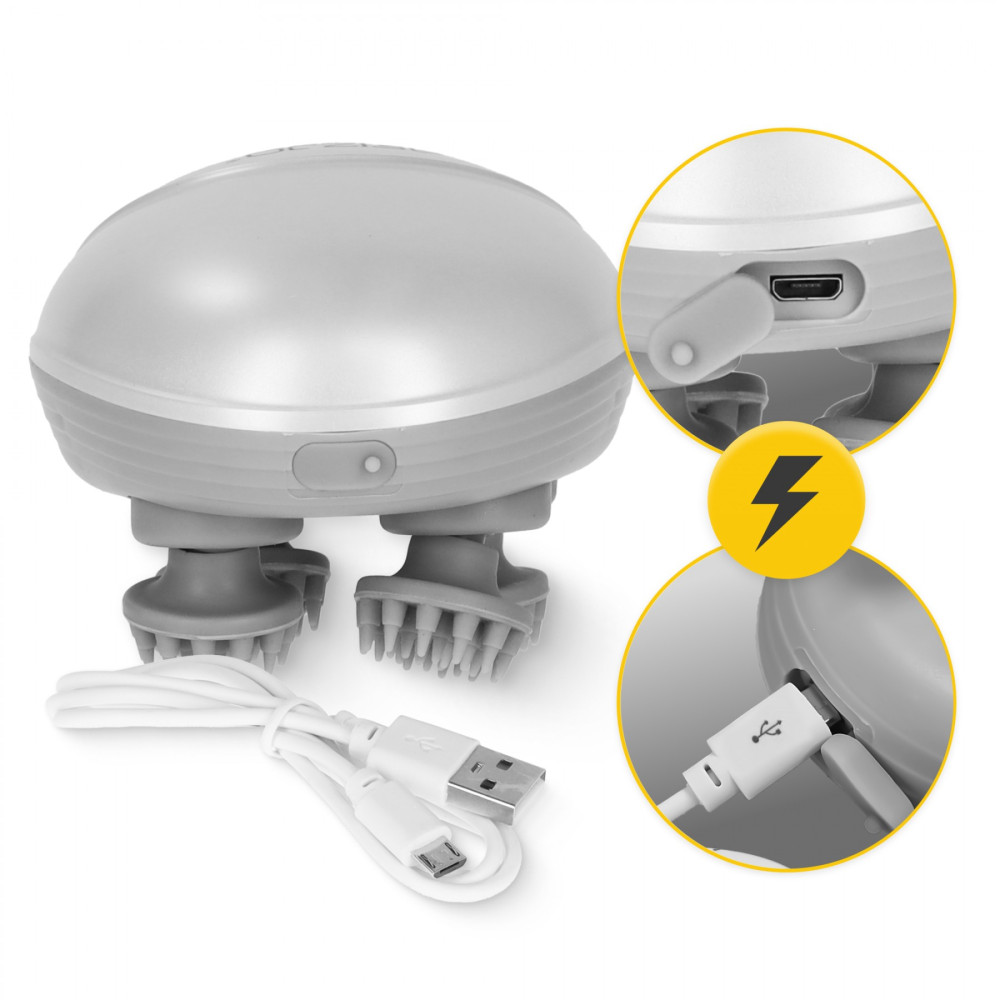 Электрический массажер для головы 4FIZJO Smart Head Massager 4FJ0619 White (P-5907739319500)
