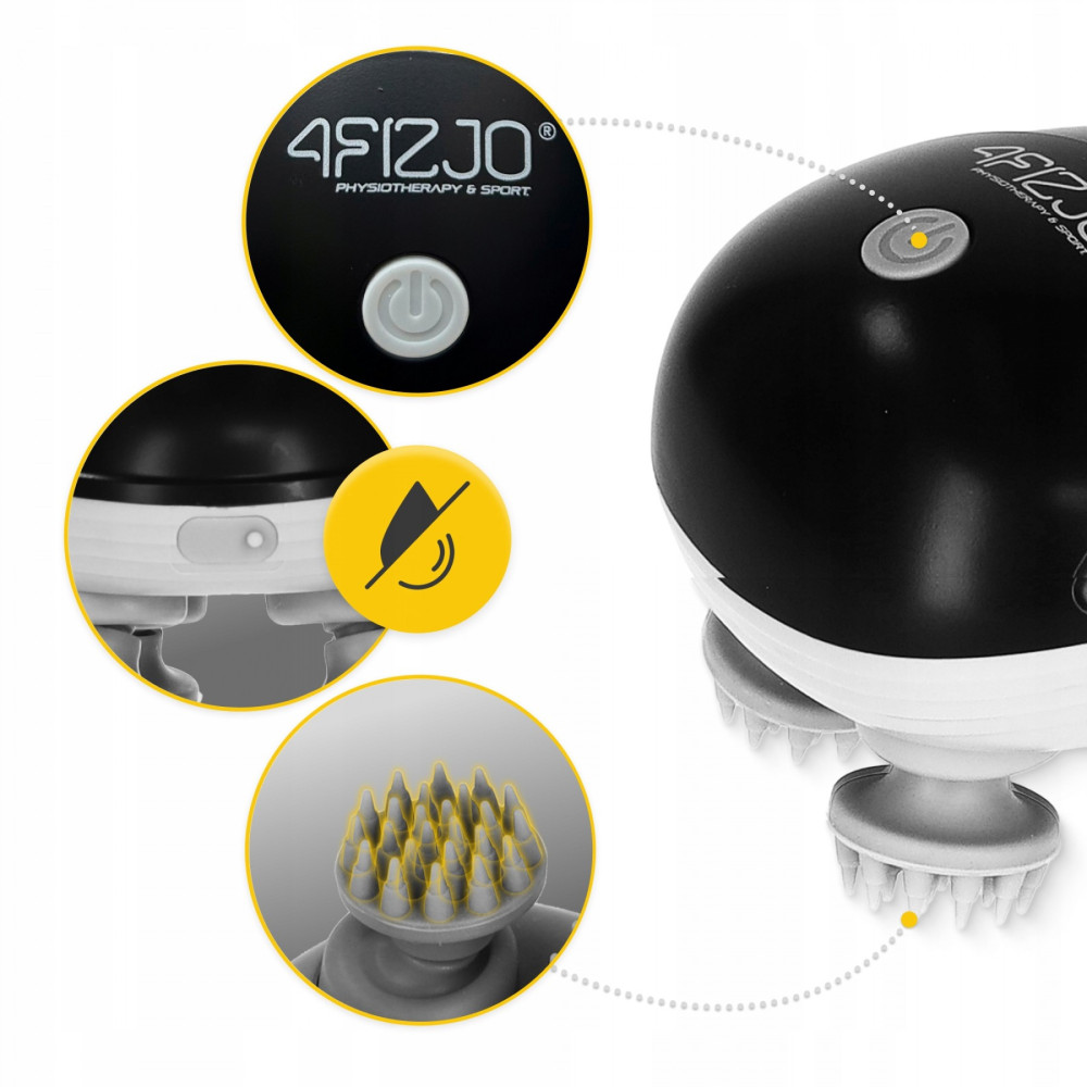 Электрический массажер для головы 4FIZJO Smart Head Massager 4FJ0620 Black (P-5907739319517)
