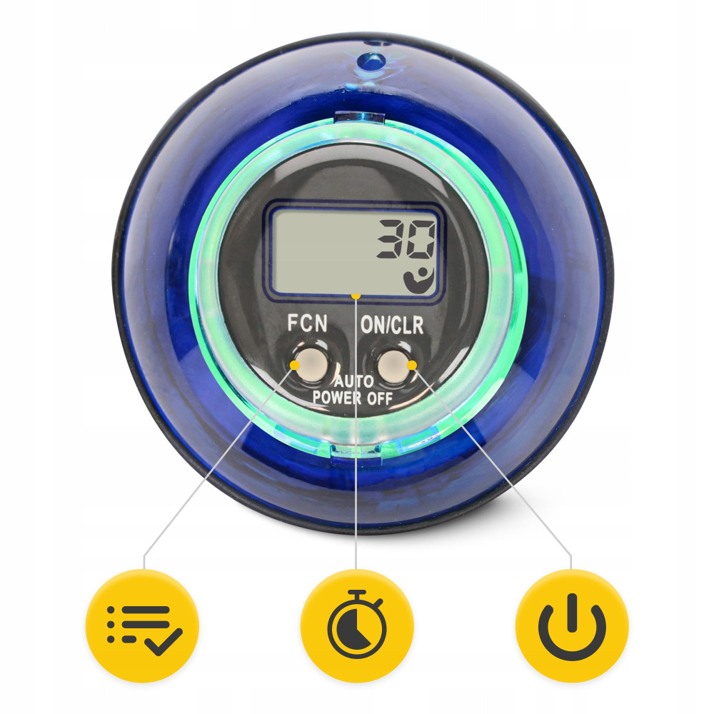 Тренажер для кисті та зап'ятстя 4FIZJO Power Ball гіроскопічний Blue/Yellow (P-5905973402224)