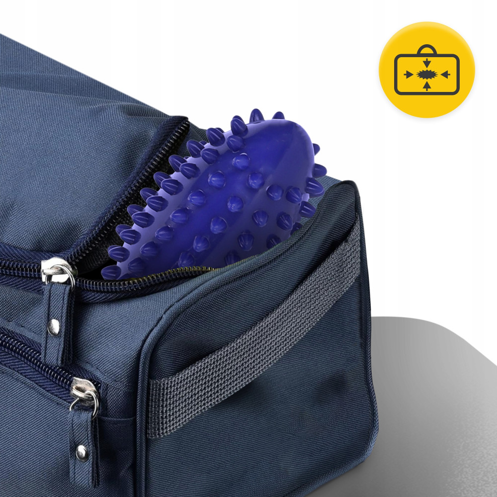 Мяч массажный огурец 4FIZJO Spike Bean 11.5 x 5 см Blue (P-5905973403306)