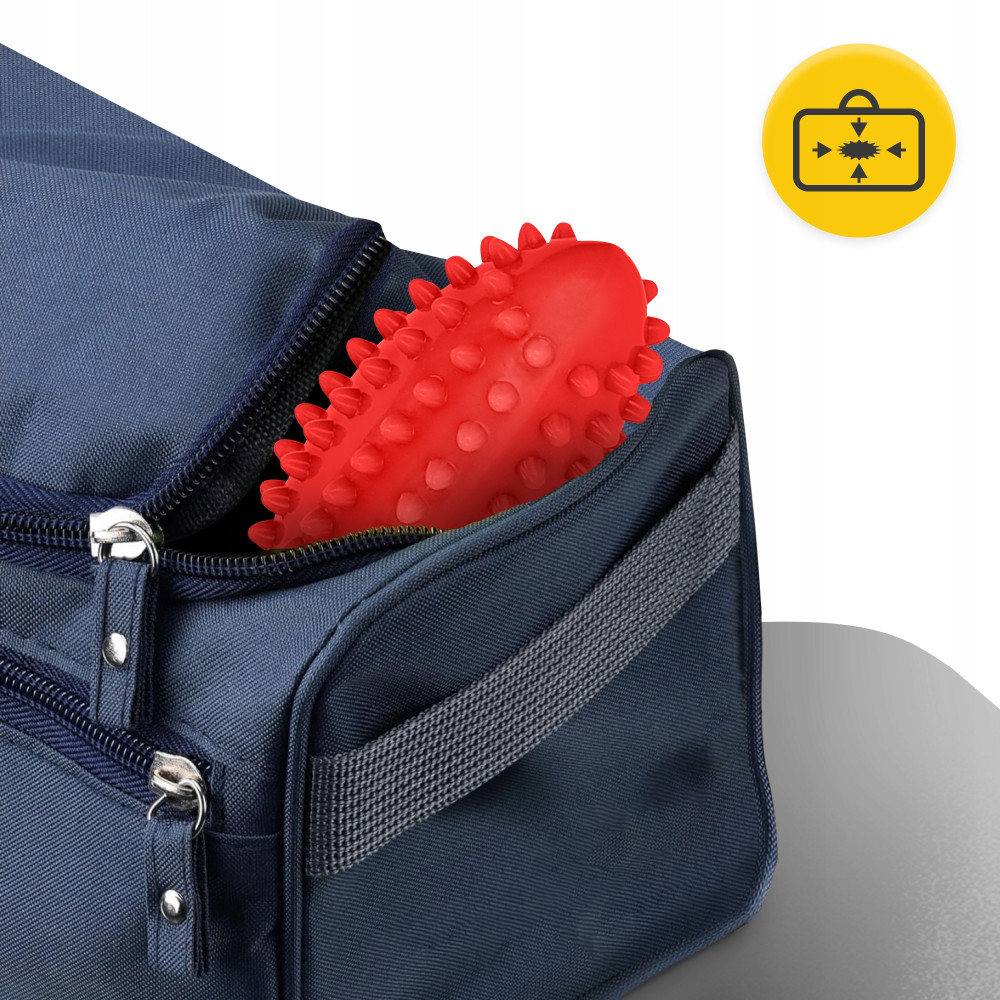 Мяч массажный огурец 4FIZJO Spike Bean 11.5 x 5 см Red (P-5905973403313)