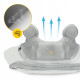 Накидка-масажер 4FIZJO Shiatsu Evo+ для шиї та спини, акумуляторний Grey (P-5905973404150)