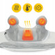 Накидка-масажер 4FIZJO Shiatsu Evo+ для шиї та спини, акумуляторний Grey (P-5905973404150)