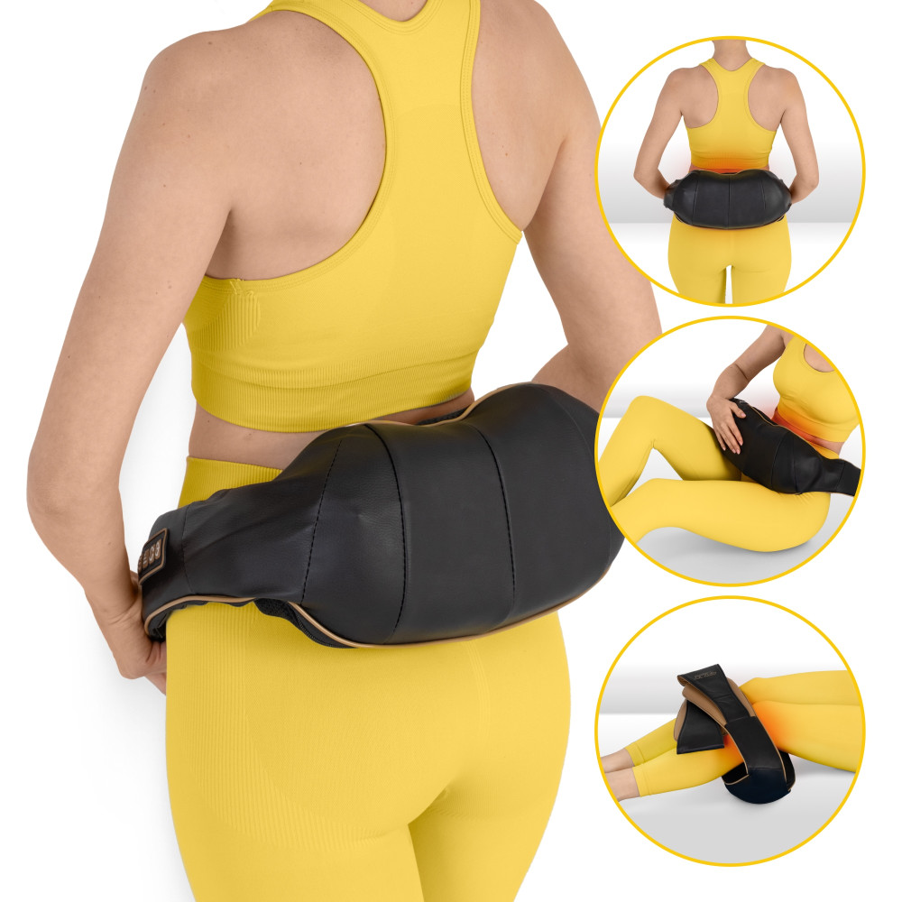 Накидка-масажер 4FIZJO Shiatsu Pro+ для шиї та спини Black/Gold (P-5907739312358)
