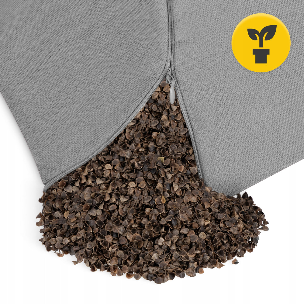 Подушка для йоги и медитации 4FIZJO Zafu полукруглая 40 x 30 x 12 см Grey (P-5907739315502)