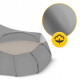 Подушка для йоги и медитации 4FIZJO Zafu полукруглая 40 x 30 x 12 см Grey (P-5907739315502)