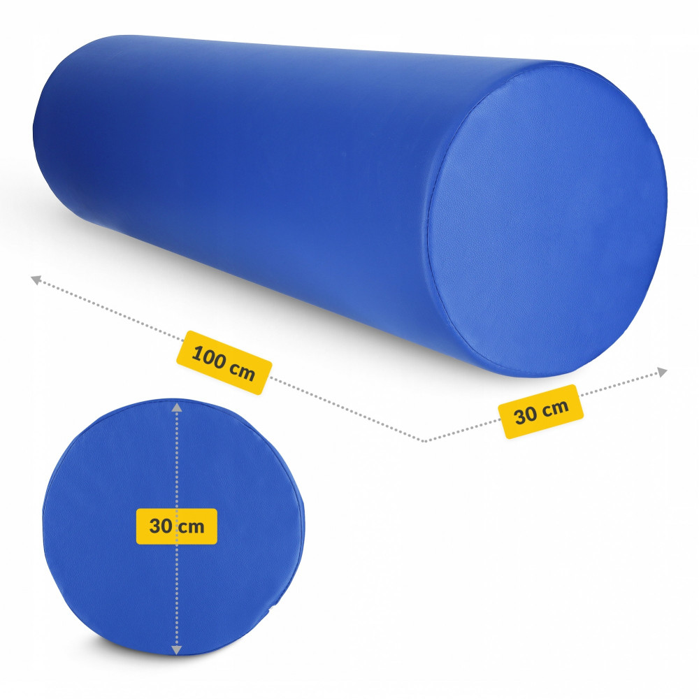 Валик для реабілітації та масажу 4FIZJO 100 x 30 см Blue (P-5905973402958)