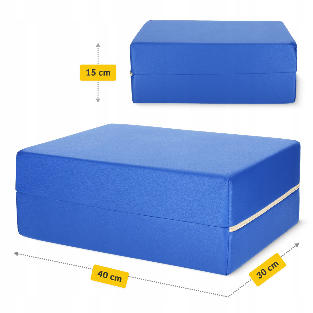 Блок для реабілітації та масажу 4FIZJO 40 x 30 x 15 см Blue (P-5905973403016)