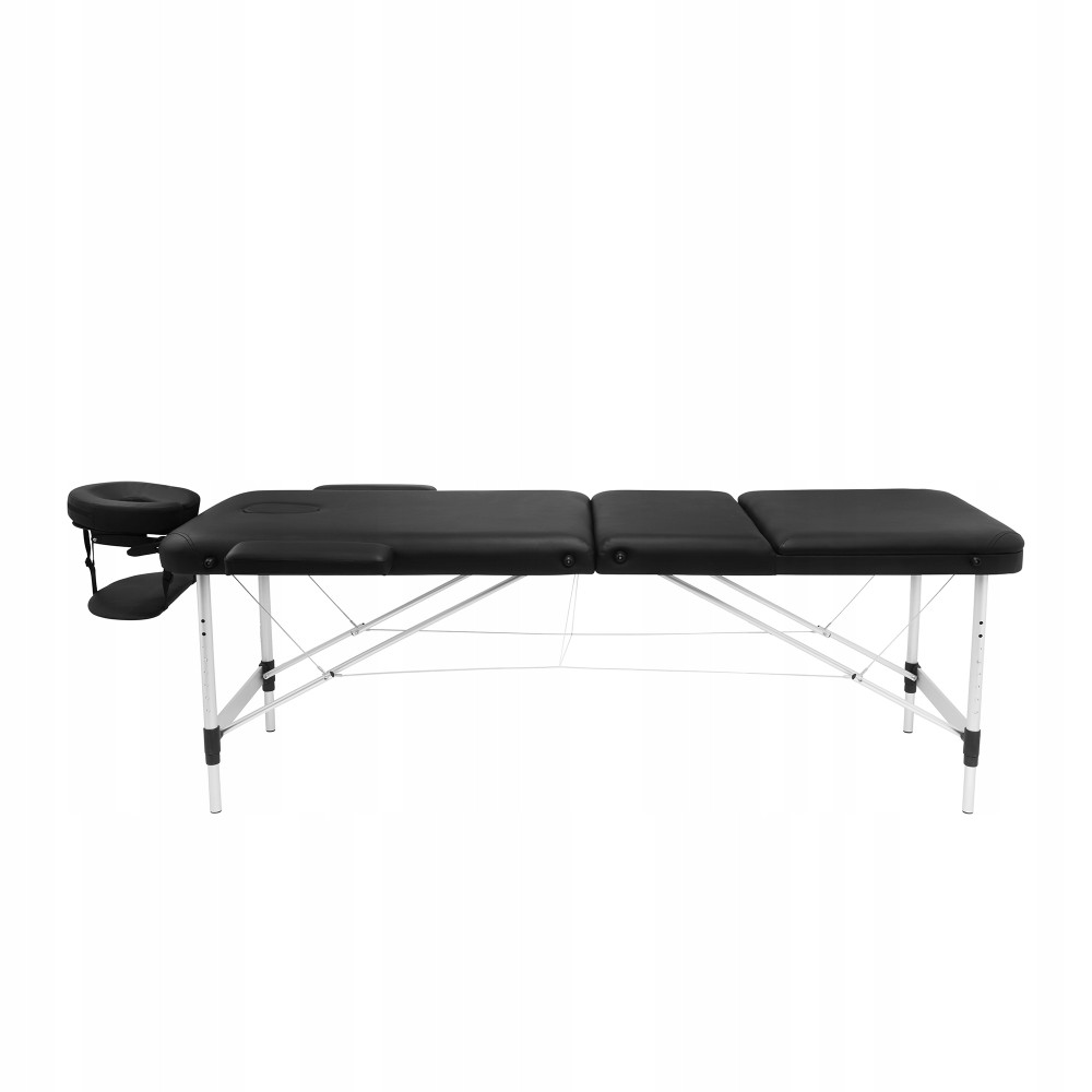 Массажный стол складной 4FIZJO Massage Table+ Alu W60 Black (P-5907739318381)