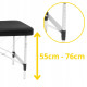 Массажный стол складной 4FIZJO Massage Table+ Alu W60 Black (P-5907739318381)