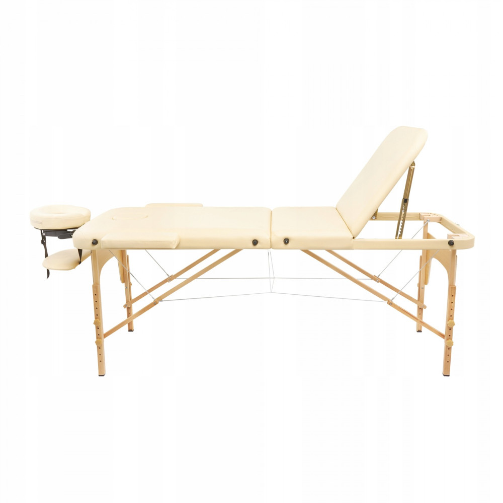 Массажный стол складной 4FIZJO Massage Table Wood W60 Beige TABLEW60BEIGE (P-5907739318350)