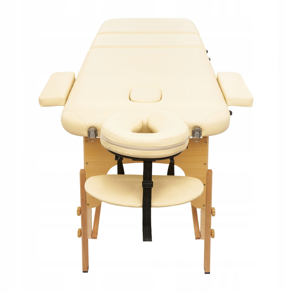 Массажный стол складной 4FIZJO Massage Table Wood W60 Beige TABLEW60BEIGE (P-5907739318350)