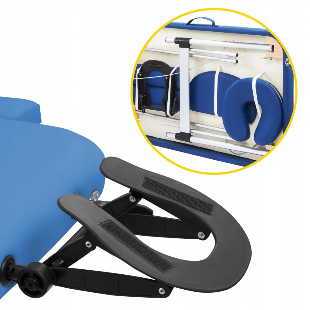 Массажный стол складной 4FIZJO Massage Table Alu W60 Blue TABLEW60BLUE (P-5907739318404)