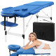 Массажный стол складной 4FIZJO Massage Table Alu W60 Blue TABLEW60BLUE (P-5907739318404)