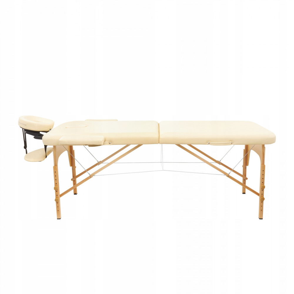 Массажный стол складной 4FIZJO Massage Table Wood W70 Beige TABLEW70BEIGE (P-5907739318343)