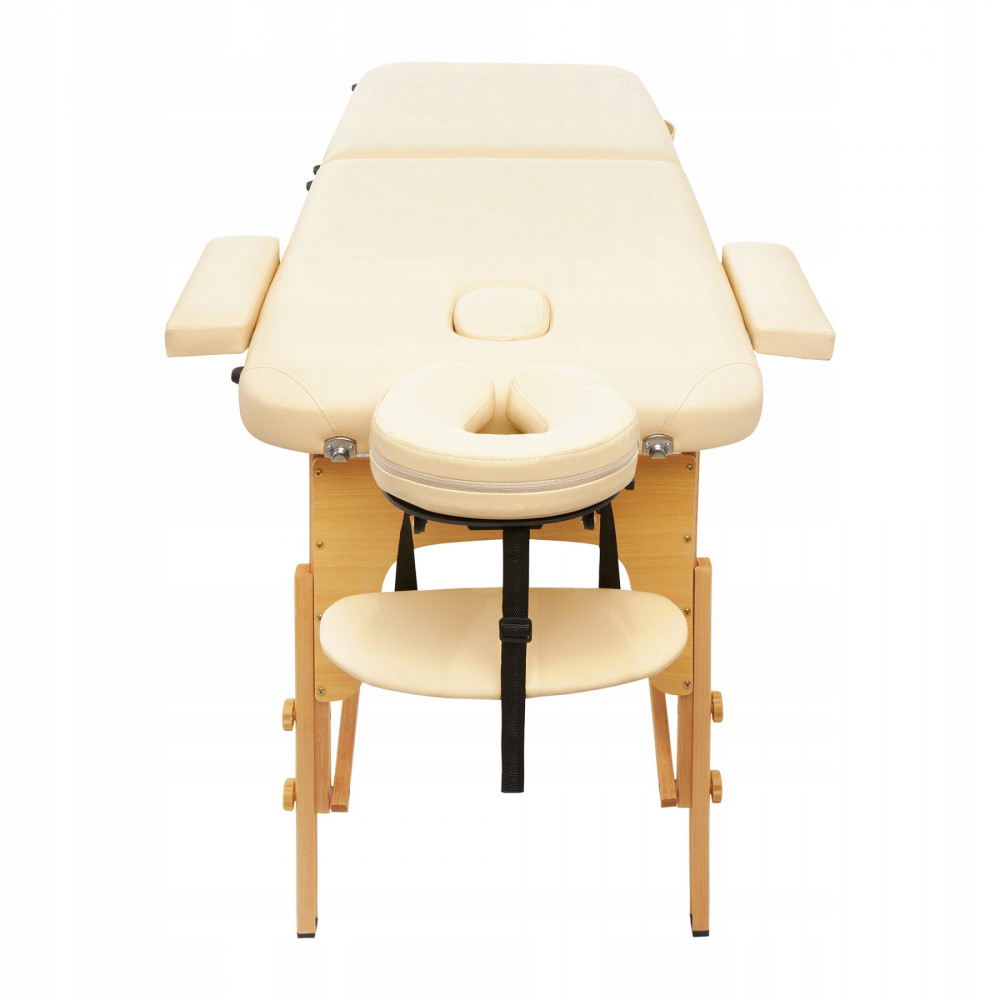 Массажный стол складной 4FIZJO Massage Table Wood W70 Beige TABLEW70BEIGE (P-5907739318343)