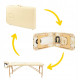 Массажный стол складной 4FIZJO Massage Table Wood W70 Beige TABLEW70BEIGE (P-5907739318343)