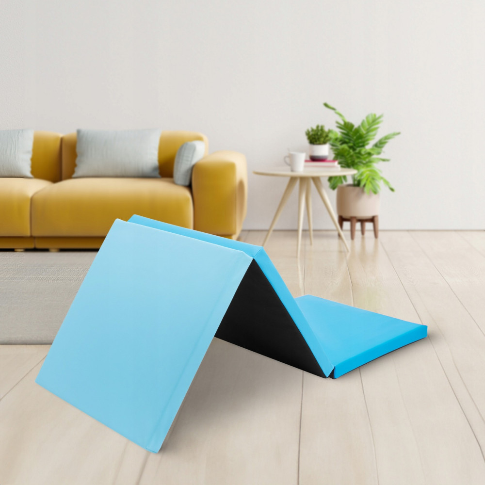 Мат гімнастичний складаний 4FIZJO 180 x 60 x 5 см 4FJ0570 Blue/Sky Blue (P-5907739319685)