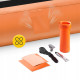 Мат гімнастичний надувний 4FIZJO Air Track Mat 500 x 200 x 20 см White/Orange (P-5907739312051)