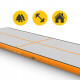 Мат гімнастичний надувний 4FIZJO Air Track Mat 500 x 200 x 20 см White/Orange (P-5907739312051)