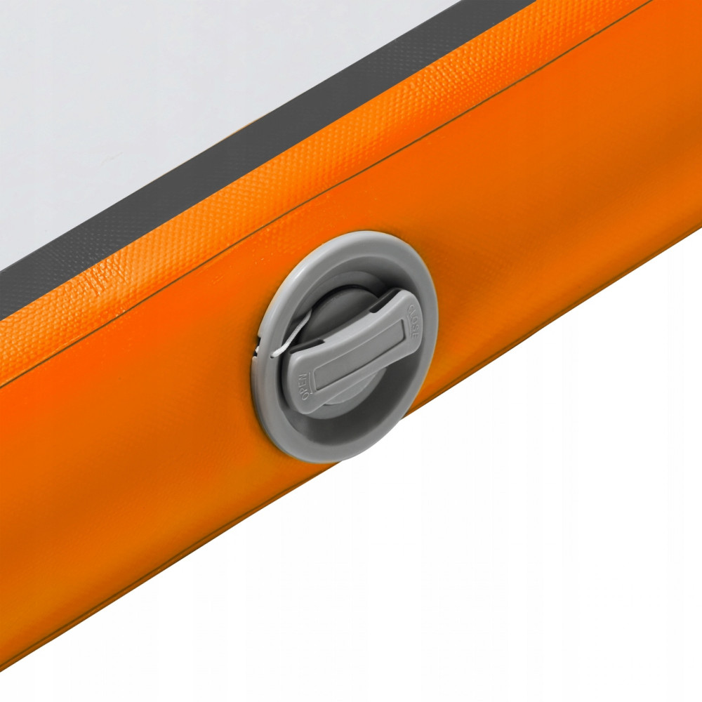 Мат гімнастичний надувний 4FIZJO Air Track Mat 500 x 200 x 20 см White/Orange (P-5907739312051)