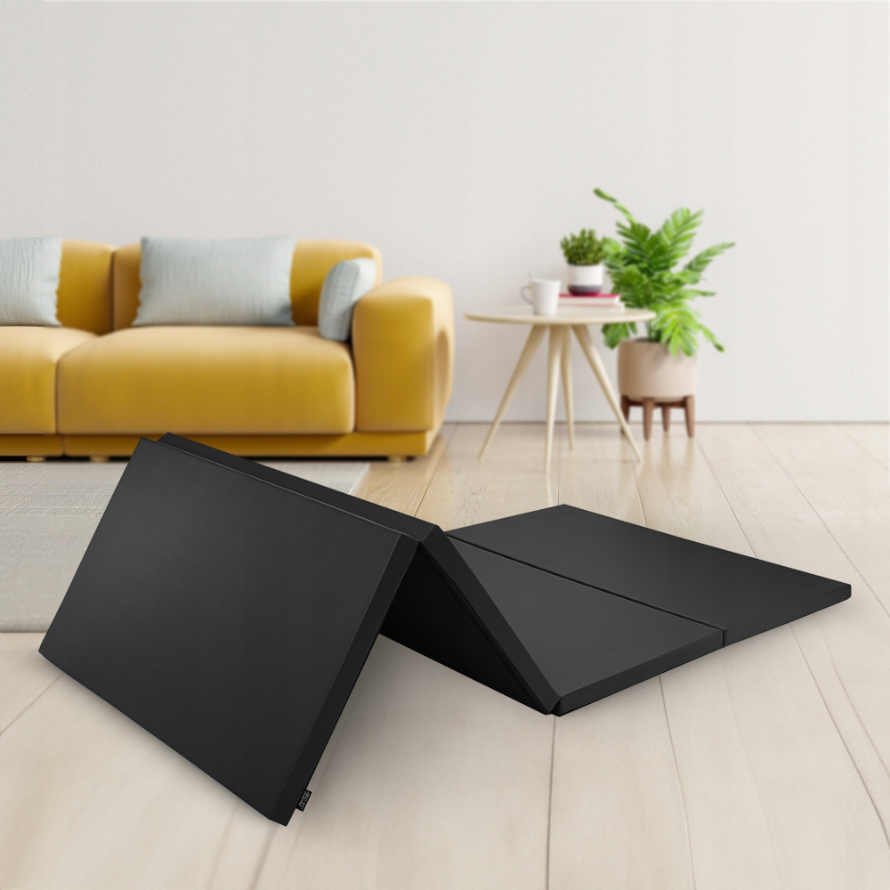 Мат гімнастичний складаний 4FIZJO XL 240 x 120 x 5 см Black (P-5907739319708)