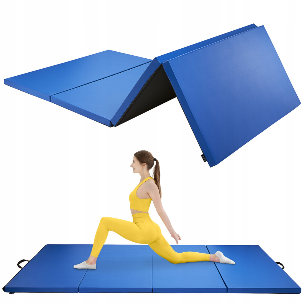 Мат гімнастичний складаний 4FIZJO XL 240 x 120 x 5 см Blue (P-5907739319715)
