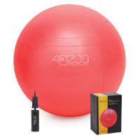 Мяч для фитнеса (фитбол) 4FIZJO 55 см Anti-Burst Red 4FJ0031 (P-5907222931509)